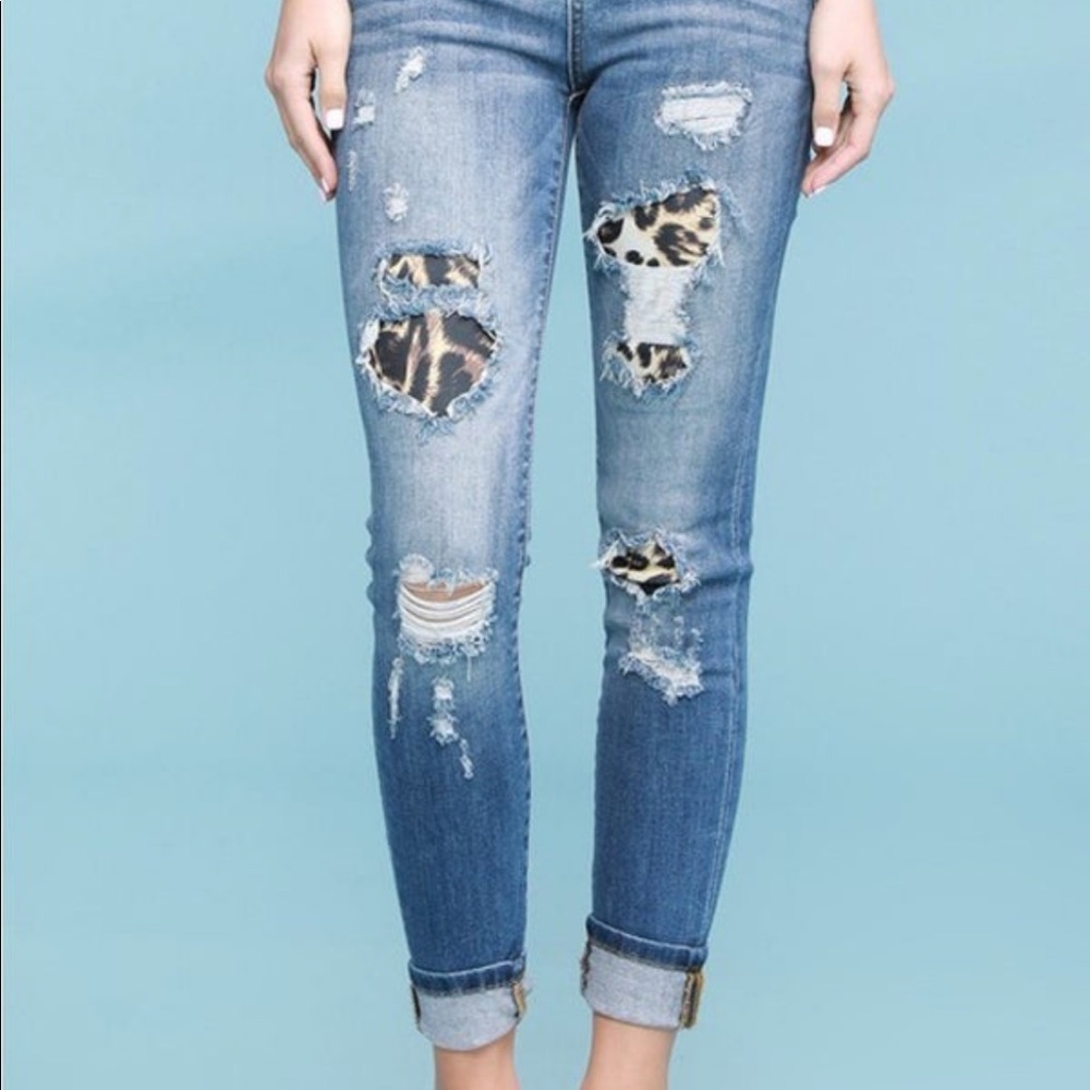 Judy Blue Leopard Love Skinny Fit women’s size 30 (11)